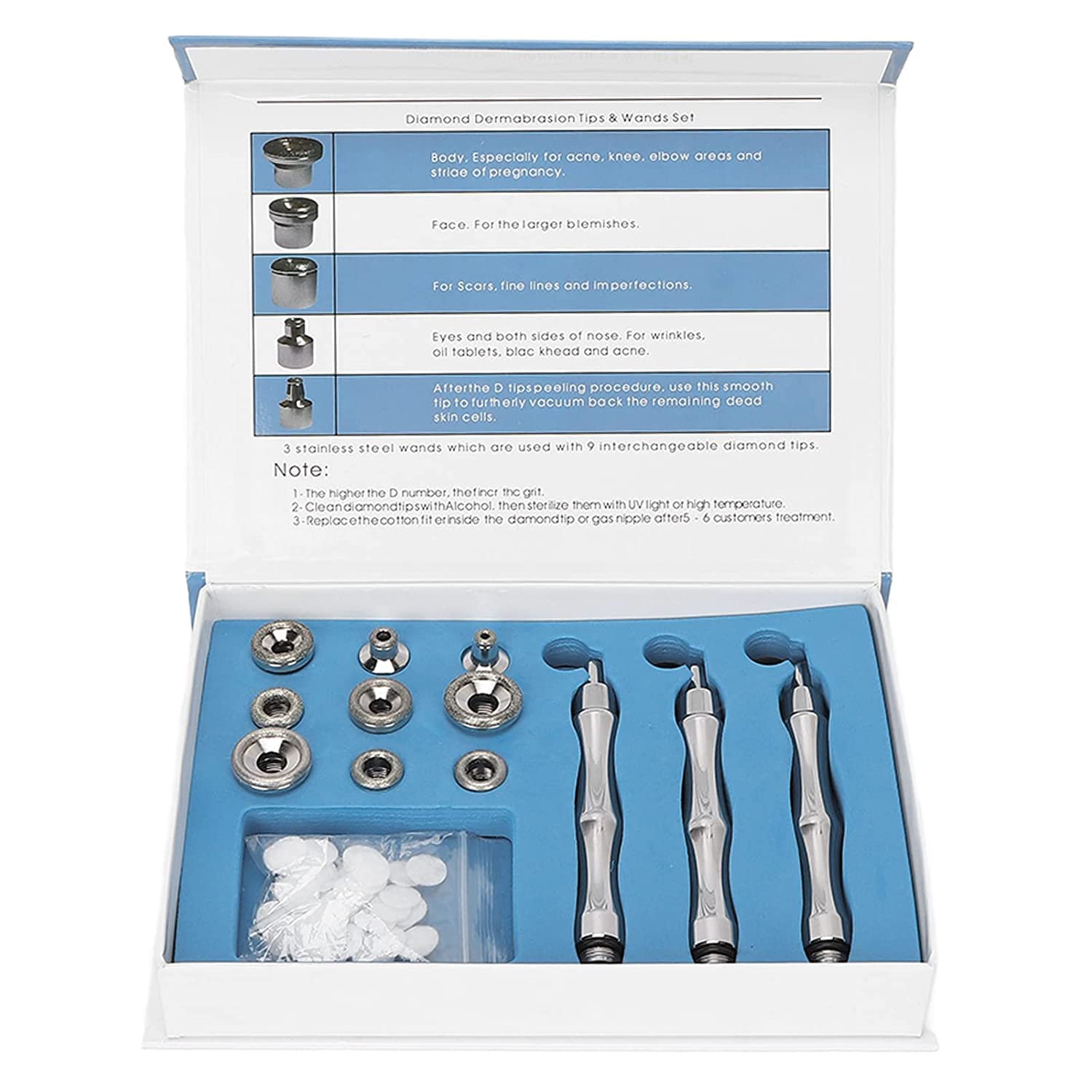 Microdermabrasion Tips & Wands Set